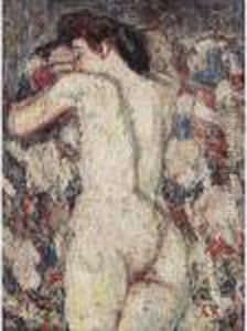 Weiblicher Ruckenakt (female Nude Seen From Behind) by Christian Rohlfs