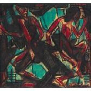 Tanzendes Paar (dancing Couple) by Christian Rohlfs