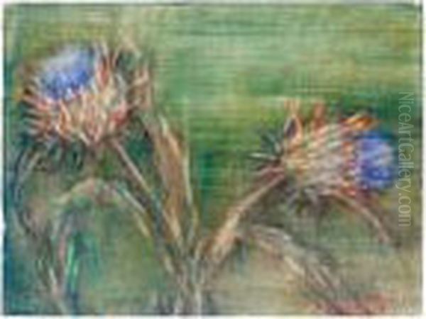 Artischockenbluten (artichoke Flowers) - view 1