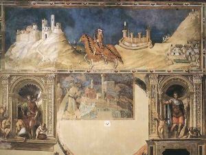 Equestrian portrait of Guidoriccio da Fogliano 1328-30 by Louis de Silvestre