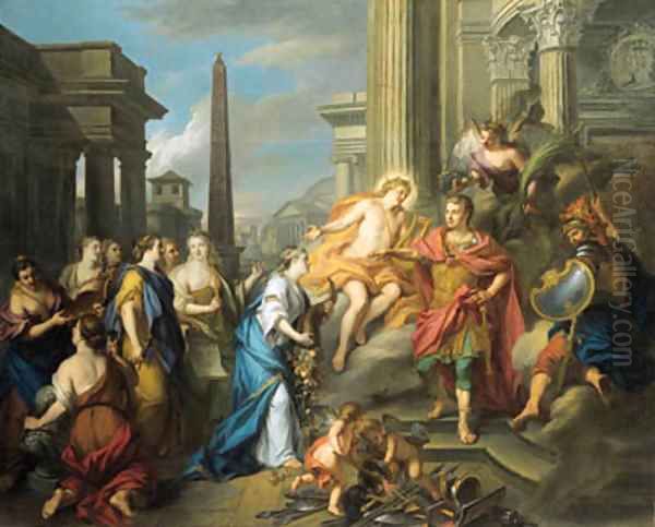 Augustus closing the Temple of Janus - view 1
