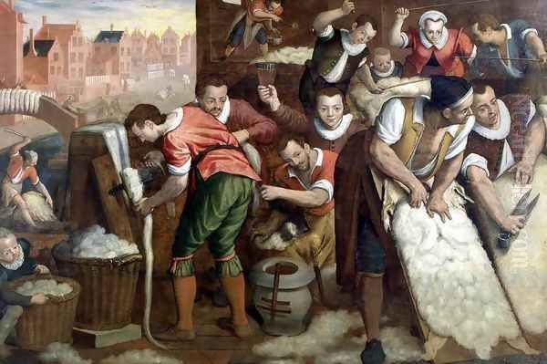 The Removal Of The Wool From The Skins And The Combing 1595 - view 1