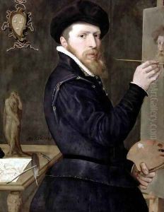 Self-Portrait 1568 by Isaac Claesz. Van Swanenburg
