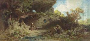 A Hermit in the Mountains by Carl Spitzweg