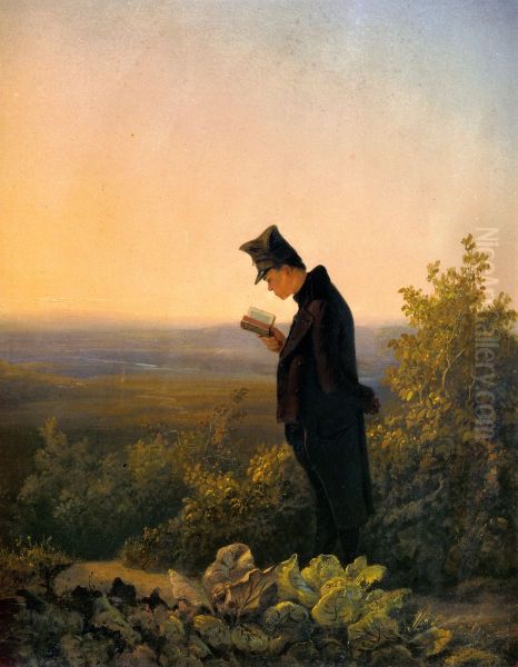 Reading the Breviary, The Evening - view 1