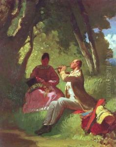 The Flute Recital by Carl Spitzweg