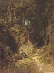 Waldlandschaft (Woodland landscape)