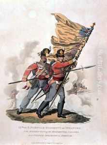9th, or E Norfolk Regiment of Infantry, from Costumes of the Army of the British Empire, according to the last regulations 1812, engraved by J.C. Stadler, published by Colnaghi and Co. 1812-15 by Charles Hamilton Smith