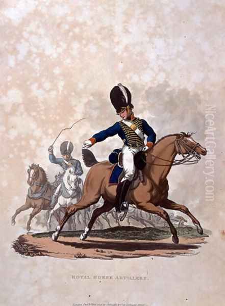 Royal Horse Artillery, from Costumes of the Army of the British Empire, according to the last regulations 1812, engraved by J.C. Stadler, published by Colnaghi and Co. 1812-15 - view 1