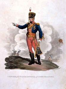 Uniform of a Major General of Light Dragoons, from Costumes of the Army of the British Empire, according to the last regulations 1812, engraved by J.C. Stadler, published by Colnaghi and Co. 1812-15 by Charles Hamilton Smith
