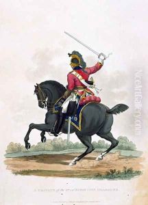 A Private of the 3rd, or Kings Own Dragoons, from Costumes of the Army of the British Empire, according to the last regulations 1812, engraved by J.C. Stadler, published by Colnaghi and Co. 1812-15 by Charles Hamilton Smith