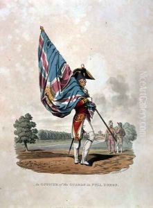 An Officer of the Guards in Full Dress, from Costumes of the Army of the British Empire, according to the last regulations 1812, engraved by J.C. Stadler, published by Colnaghi and Co. 1812-15 by Charles Hamilton Smith