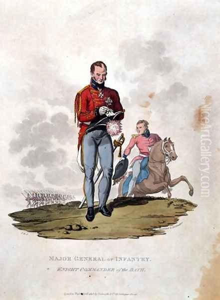 Major General of Infantry Knight Commander of the Bath, from Costumes of the Army of the British Empire, according to the last regulations 1812, engraved by J.C. Stadler, published by Colnaghi and Co. 1812-15 - view 1