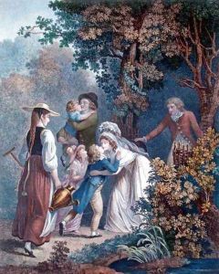 Elysium, engraved by Augustin Le Grand by Jean-Frederic Schall