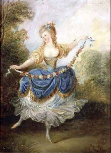 Dancer with a Garland by Jean-Frederic Schall