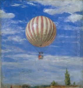 The Balloon, 1878 by Pal Merse Szinyei