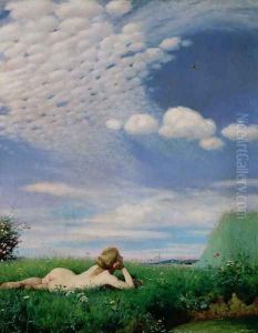 The Lark, 1882 by Pal Merse Szinyei