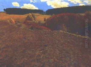 Autumnal Landscape 1900 by Pal Merse Szinyei