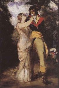 Lovers 1869 by Pal Merse Szinyei
