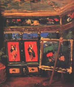 The Artists Studio 1873 by Pal Merse Szinyei