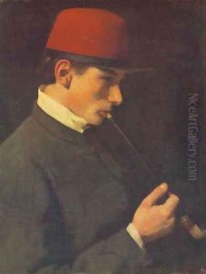 Portrait of Zsigmond Szinyei Merse 1866 2 by Pal Merse Szinyei