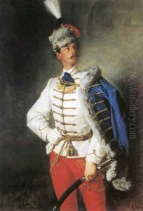 Portrait of Zsigmond Szinyei Merse 1866 by Pal Merse Szinyei