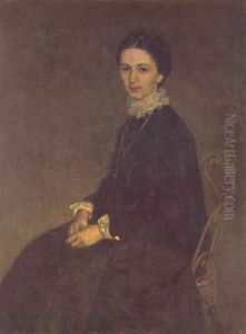 Portrait of Ninon Szinyei Merse 1870 by Pal Merse Szinyei