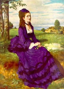 Lady in Violet 1874 by Pal Merse Szinyei