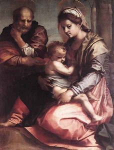 Holy Family (Barberini) 1528 by Andrea Del Sarto