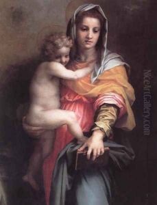 Madonna of the Harpies (detail) 1517 by Andrea Del Sarto