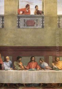 The Last Supper (detail 1) 1520 by Andrea Del Sarto