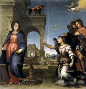 The Annunciation 1512 by Andrea Del Sarto