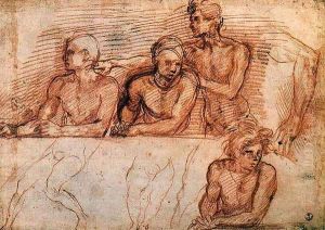 Last Supper (study) 1520 by Andrea Del Sarto