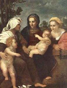 Madonna and Child with Sts Catherine, Elisabeth and John the Baptist 1519