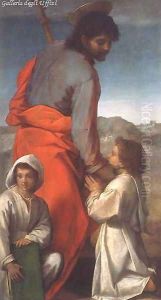 St. James with Two Children