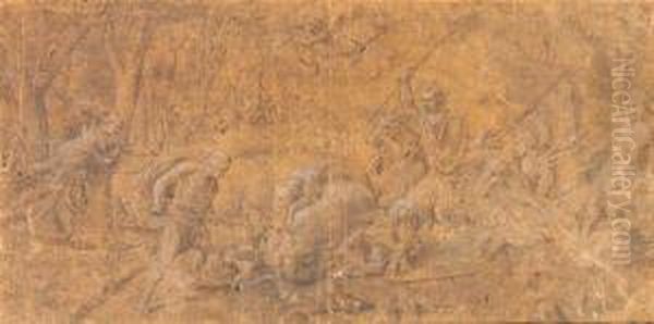 Hunting The Caledonian Boar. - view 1