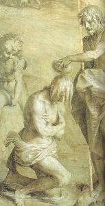 St. John the Baptist (detail) 1524 by Andrea Del Sarto