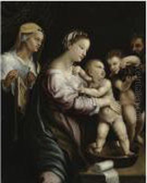 The Holy Family With The Infant Saint John The Baptist And Saintelizabeth - view 1