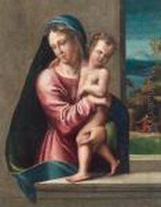 Madonna Con Il Bambino In Un Paesaggio Madonna Con Il Bambino In Un Paesaggio