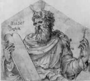 Der Prophet Moses. by Giulio Romano (Orbetto)