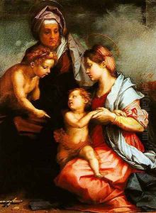 Madonna and Child with SS Elizabeth and the Young John (The Medici Holy Family)
