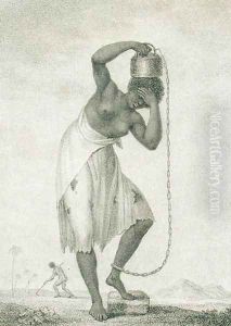 A Female Negro Slave with a Weight Chained to her Ankle, engraved by Francesco Bartolozzi 1725-8-1815 1795