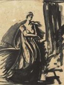 Study Of A Female Figure by George Romney