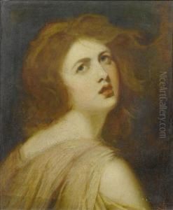 A Study Of Emma, Lady Hamilton, As Miranda by George Romney