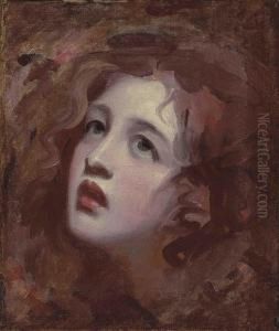 Head Study Of Emma, Lady Hamilton, As Miranda