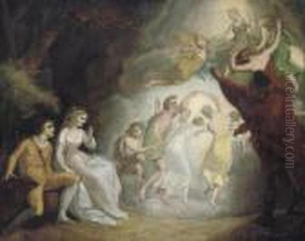 The Masque: An Illustration From 'the Tempest', Act Iv, Scene 1 by George Romney