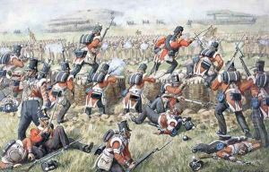 The 23rd Regiment Royal Welsh Fusiliers at the Battle of the Alma on 20th September, 1854 by Richard Simkin