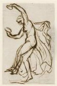 Study Of A Dancing Bacchante by George Romney