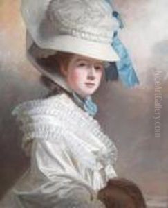 Portrait Of Lady Edward Bentinck Nee Elizabeth Cumberland by George Romney