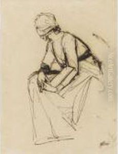 Studies Of A Seated Lady
